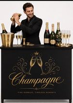 PORTABLE CHAMPAGNE BAR  ELEGANT BARTENDER STATION CHAMPAGNE EVENTS BAR C... - $1,126.62