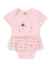 Way to Celebrate Baby Girls Tutu Bodysuit Born to be Loved Pink Size 6-9... - £15.65 GBP