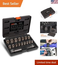Versatile Stripped Bolt Extractor Kit - 18 Pieces with Organized Storage... - $45.00