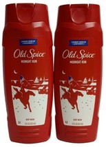 2X Old Spice Midnight Run Body Wash 21 Oz Each - £19.48 GBP