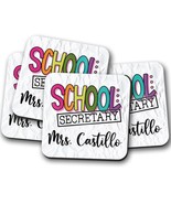 School Secretary Gifts, Personalized School Secretary Coaster, School Of... - £3.92 GBP