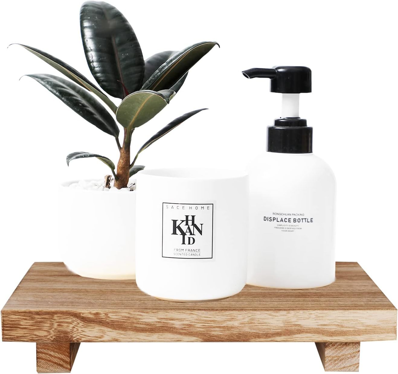 Brown Small Bathroom Counter Organizer, Plant, Cosmetic, Soap,, For Kitc... - $44.97