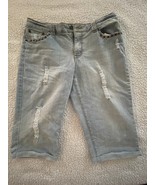 Cato  Denim Women’s 14 Jeans Studded Stretch Capri Jeans - $19.64 CAD