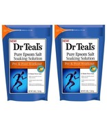 (2) Dr Teal&#39;s Pre &amp; Post Workout Pure Epsom Bath Salt For Muscles Joints... - £20.98 GBP