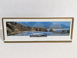 Vintage Panoramic Picture Photo Frame 12&quot; x 4&quot; Metal Desk Top Special Mo... - £9.33 GBP