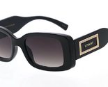 Vivant Square Casual Thick Bold Rectangular Luxury Sunglasses (Black &amp; G... - £9.25 GBP