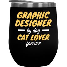 Make Your Mark Design Graphic Designer Cat Lover Coffee &amp; Tea Gift Mug for Artis - £22.21 GBP