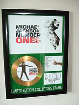 MICHAEL JACKSON   SIGNED GOLD CD DISPLAY 33 - £13.39 GBP