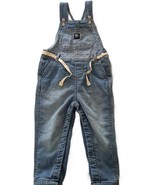 OshKosh B'Gosh Blue Jean Knit Denim Bay Girls Overalls 24 Mo - $19.96