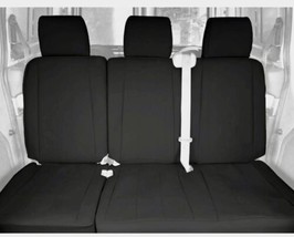 CalTrend Rear Solid Back & 60/40 Cushion Faux Leather Seat Covers for 2019-2022 image 2