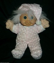 12" Russ Berrie Co Troll Kidz Doll Stuffed Animal Plush Toy Pink Pajamas Bedtime - $23.75