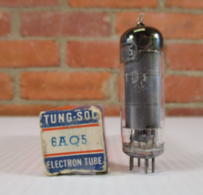 Tung Sol 6AQ5 Vacuum Tube Gray Plate TV-7 Tested New in Box - £4.32 GBP