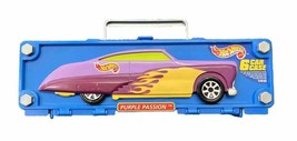 Hot Wheels 1998 Purple Passion Empty 6 Car Carrying Case Handle - £9.43 GBP