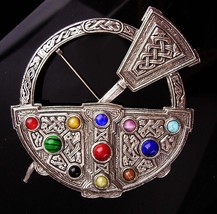 LARGE Vintage Kilt Pin - Huge Scottish brooch - Celtic unisex jewelry - ... - £99.91 GBP