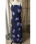 Vintage Expressions 90&#39;s women&#39;s purple maxi summer dress cottage whimsy... - $560.82 MXN