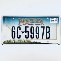 2010 United States Montana Gallatin County Passenger License Plate 6C 5997B - £13.23 GBP