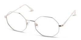 NEW Thin &amp; Light QUILL White &amp; Gold COCO Eyeglasses 48/19/145 with Case - $69.25