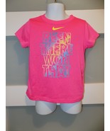 Nike Pink &quot;Been There Won That&quot; SS T-Shirt Size 4 Girl&#39;s - €13,73 EUR