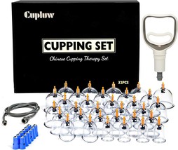 Cupping Kit for Massage Therapy 32 Cups Professional Chinese Cupping Set... - £37.89 GBP