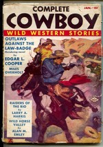 Complete Cowboy #1 1/1939-1st issue-&quot;Raiders of The Rio&quot;-Pancho Villa&#39;s Durad... - £183.12 GBP