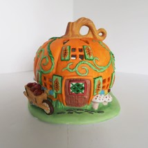 Partylite Halloween Autumn Fall Pumpkin House Tealight Candle Holder In Box - £23.90 GBP