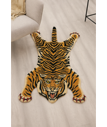 Hand Tufted Gold Tiger Rug - 2x3 - 3x5 - 4x6 - 5x8 - $219.00+