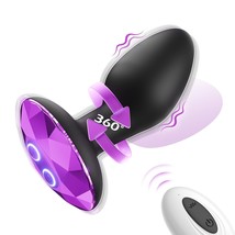 Anal Plug Adult Sex Toy With 10 Rotating &amp; Vibration Settings, Couple Sex Toys A - £29.50 GBP