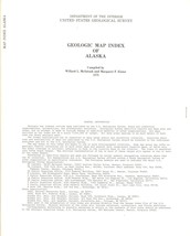 Geologic Map Index of Alaska by Willard L. McIntosh - £8.02 GBP