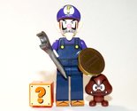 Waluigi The Super Mario Bros Custom Minifigure From US - $6.00