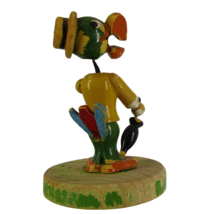 1940s Walt Disney Wood José Carioca Three Caballeros Nodder Bobble Head ... - $39.58