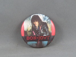 Vintage Band Pin - Young Jon Bon Jovi - Celluloid Pin - £15.18 GBP