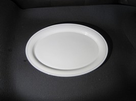 Lenox Chinastone For The Gray Pinstripes 14 1/4&quot; X 10 5/8&quot; Oval Serving Platter - £27.63 GBP