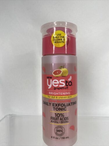 Yes To Grapefruit Brightening Daily Exfoliating Tonic Glow Boosting 4oz - $3.88