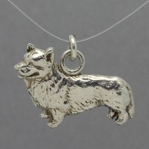 Fine Arf by Lisa Greene Handcrafted Sterling Silver Corgi Pembroke Dog Charm - £23.48 GBP