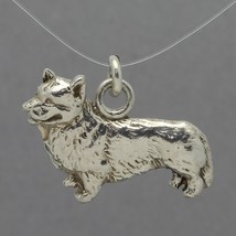 Fine Arf by Lisa Greene Handcrafted Sterling Silver Corgi Pembroke Dog Charm - $29.99