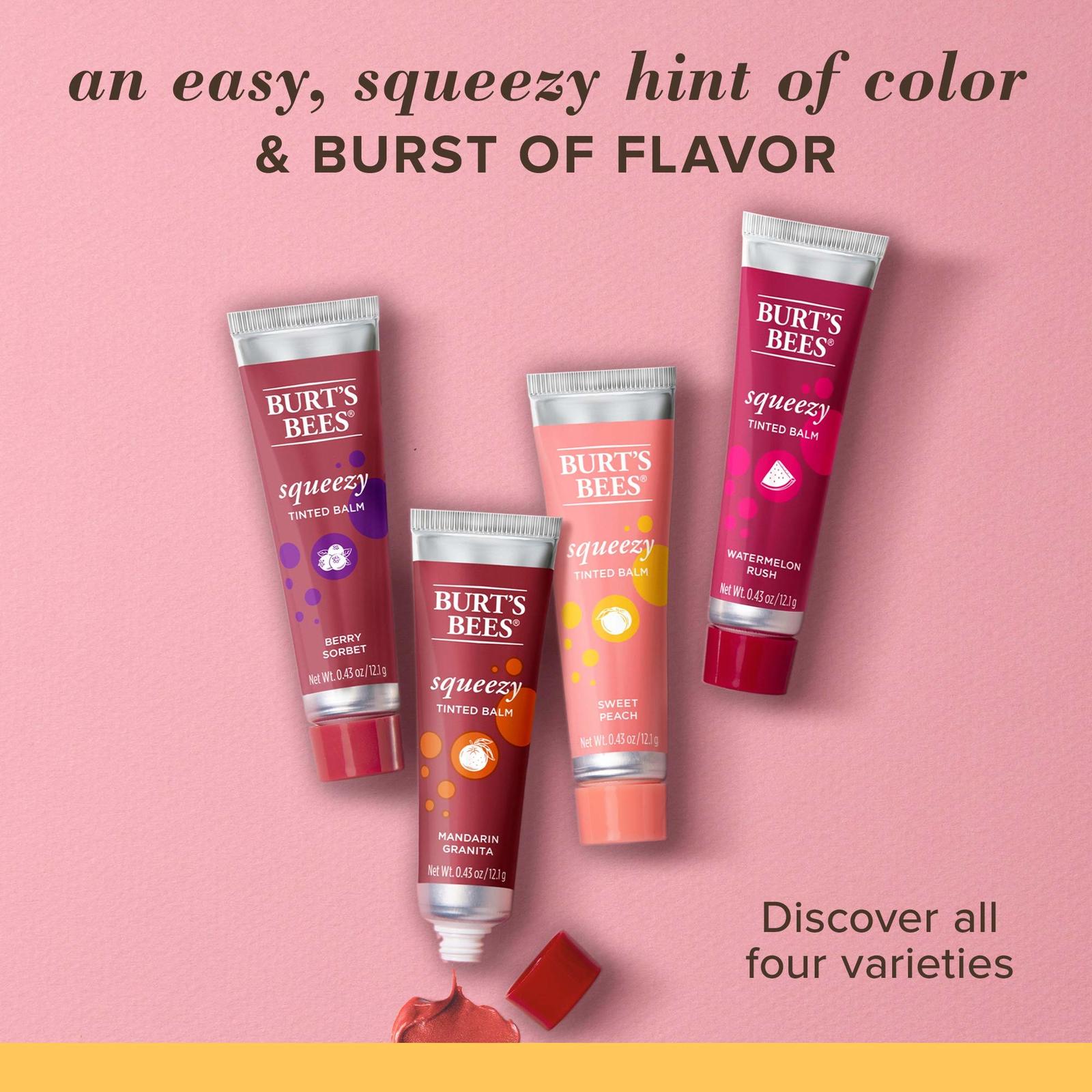 BURTS BEES Sweet Peach Squeezy Tinted Lip Balm, 12.1 GR Item image 13