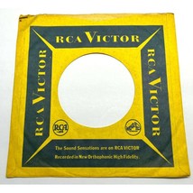 RCA Victor Records Company Record Sleeve 45 RPM Vinyl Blue Yellow - £8.62 GBP