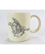Vintage Marlboro Promo Coffee Mug Cowboy on Horse Western Wild West - £20.18 GBP