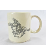 Vintage Marlboro Promo Coffee Mug Cowboy on Horse Western Wild West - $25.73