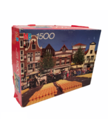 York 1500 Piece Puzzle Cheese Market Alkmaar Holland Vintage 1989 Nice - €9,69 EUR
