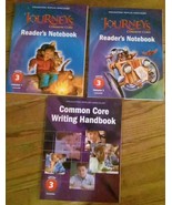 Journey Common Core Reader&#39;s Notebook Grade 3 Vol 1 &amp;2, Common Core Writ... - $10.21