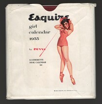 1955  Esquire Girl by Petti    6&quot;x6&quot; Leatherette Desk Calendar   - $924.40 MXN