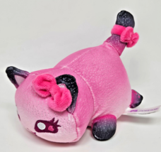 Aphmau MeeMeows Mystery Plush Cat Kitten Pink Bow Glitter 6&quot; 6in Stuffie - $186.06 MXN
