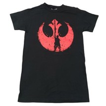 Star Wars Shirt Size XS Rebel Alliance Graphic Print Tee Measurements In... - £21.74 GBP