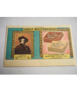 1963 Color Ad Tootsie Roll Fudge Great Masterpieces Rembrandt Self-Portrait - $10.95 CAD