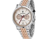 Maserati Reloj Hombre R8873638002 Acero Inoxidable Esfera Blanca Reloj... - $201.88