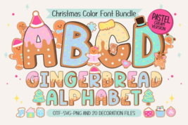 Gingerbread pastel cream fonts 1 thumb200