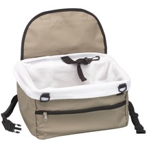 Dog Cat Pet Car Booster Set Faux Sheepskin Lining Zippered Compartment T... - $38.59