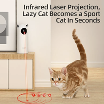 Automatic Cat Toys Interactive Smart Teasing Pet LED Laser Indoor Cat Toy Access - £23.10 GBP