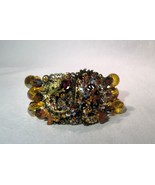 Huge Kirks Folly Dragon Rhinestone Bead Bracelet K1292 - £172.43 GBP